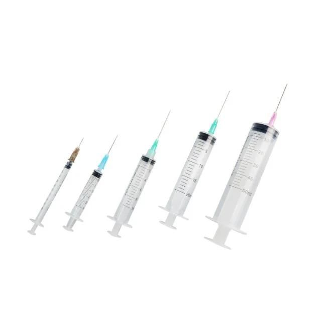 Disposable Syringe Luer Lock with Needle 3 Parts Syringe CE ISO