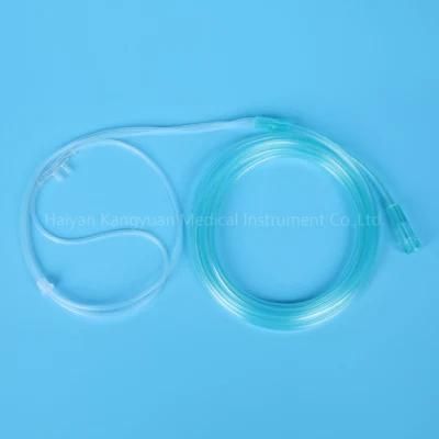 PVC Oxygen Nasal Cannula Transparent Tube Soft Tip Medical Cannula Disposable