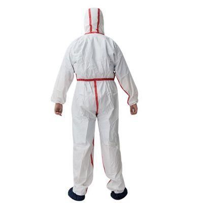 Whole-Body Protective PP+Sf Safety Workwear Microporous Clearoom Type 5/6 Disposible Coverall