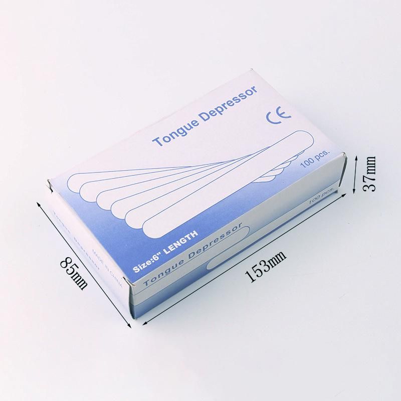 Disposable 5.5 Inch Tongue Depressor