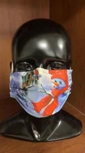 Best Seller Fast Delivery Custom Printed Non Woven Farbic Disposable Blue Gloves 3 Ply Face Masks for Children