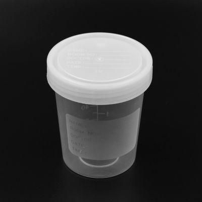 Urine Collection Container Sterile Sample Specimen Bottle Cup 15ml-120ml Sizes with Label Sterile Urine Container for Hospital