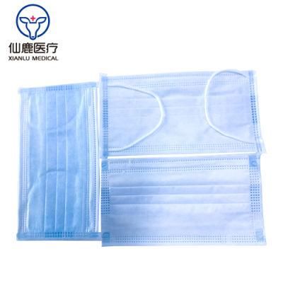 Wholesale Large Stock Face Mask 3ply Disposable Mask Non-Woven Anti-Dust Face Mask in Promotion Sales