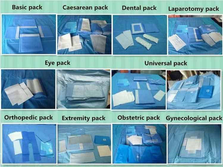 Hospital/Medical/Lab/Dental/Disposable Surgical Pack Eo Sterile Laparotomy Surgical Pack
