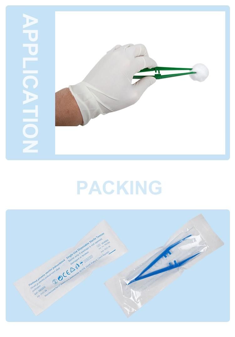 Hot Sale Different Types of Sterile Medical Plastic Surgical Instruments Tweezers Medical Forceps