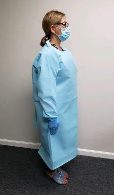 Isolation Insulation Non Woven Laminated Sterilized AAMI Barrier Comfortable Examination Disposable Gown