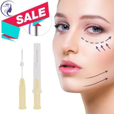 Skin Care Face Lifting Injections with Blunt Cannula Barbed 3D Cog Pdo Thread Korea
