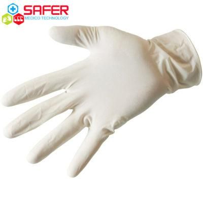 Medical Latex Gloves Safety Rubber Gloves Supplier Powder