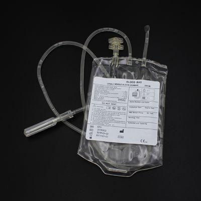Disposable Double Blood Bag with Needle Protector/Collection Tube/Double Blood Bag