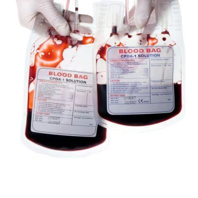 CE&ISO Certificate Disposable Medical Single Blood Bag with Needle Protector/Collection Tube/Sampling Pouch
