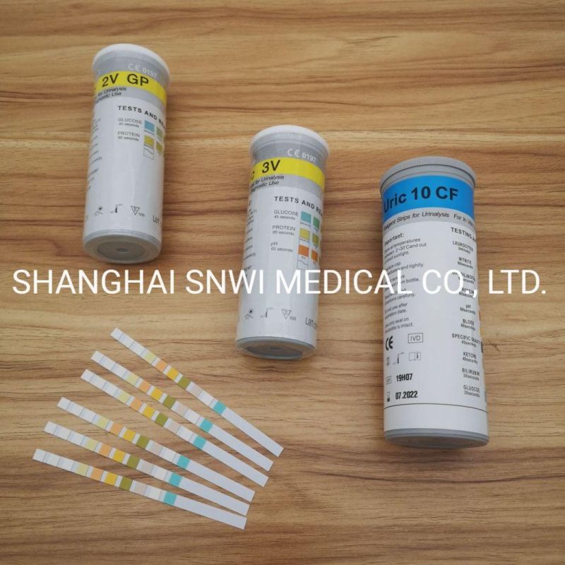 Urine Test Strips 10 Parameters Urinalysis Reagent Uric 3V Strips