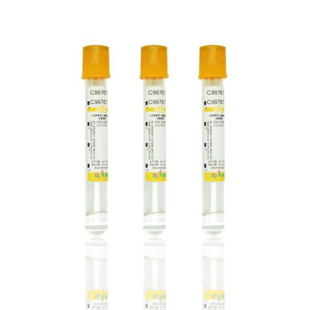 PP/PE or Glass with No Additive Plain Tube Vacuum Blood Collection Tube