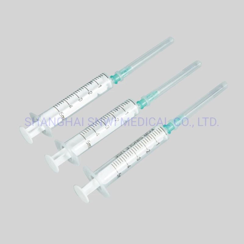 Disposable Medical Orange Cap 1ml Insulin Syringe with Fixed Needle