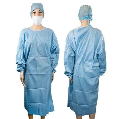High Quality AAMI Level 3 Surgeon Gown Surgical Medical Doctor Gowns Sterile Spun Lace Surgical Gown for Hospital