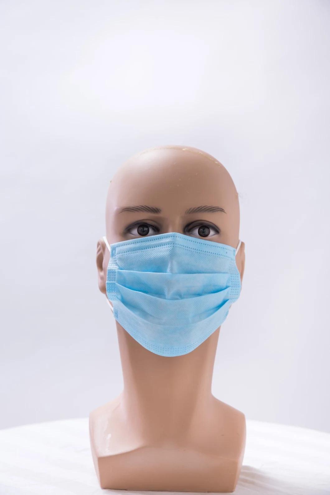 Disposable 3 Ply Earloop Face Mask Tie on