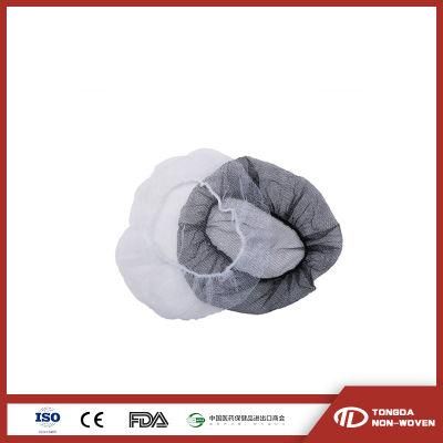 Medical Disposable Non-Woven Bouffant Hair Cap Doctor Nurse Cap