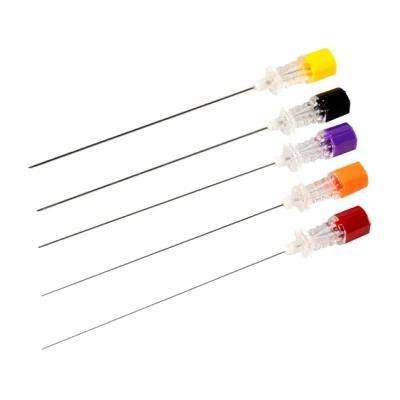 CE&ISO Approved Disposable Sterile Medical Anesthesia Spinal Needle with Quincke Point