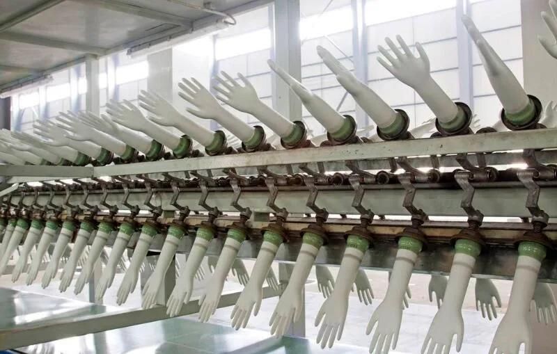 China Wholesale Disposable Powdered Vinyl Gloves Blue