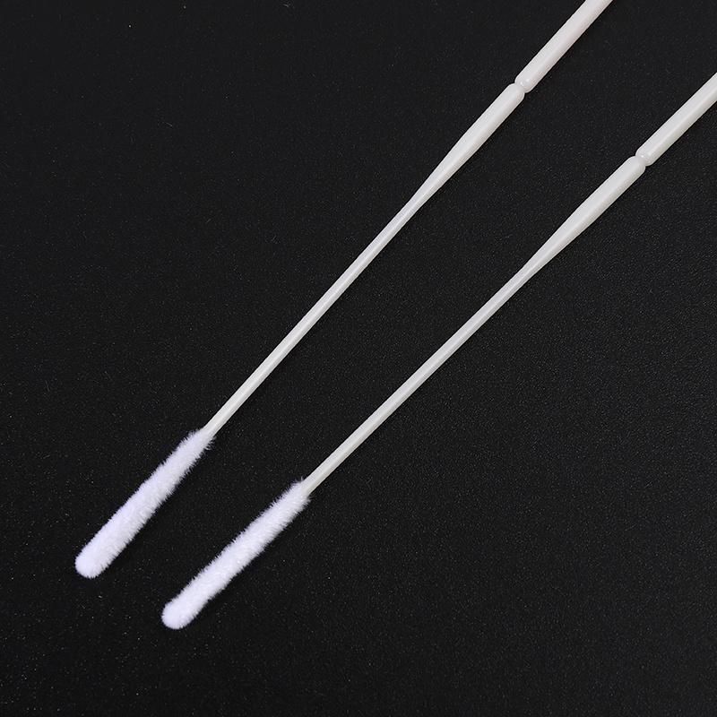 New Design Sterile Nasopharyngeal Flocked Surgical Nasal Swab with Breakpoint