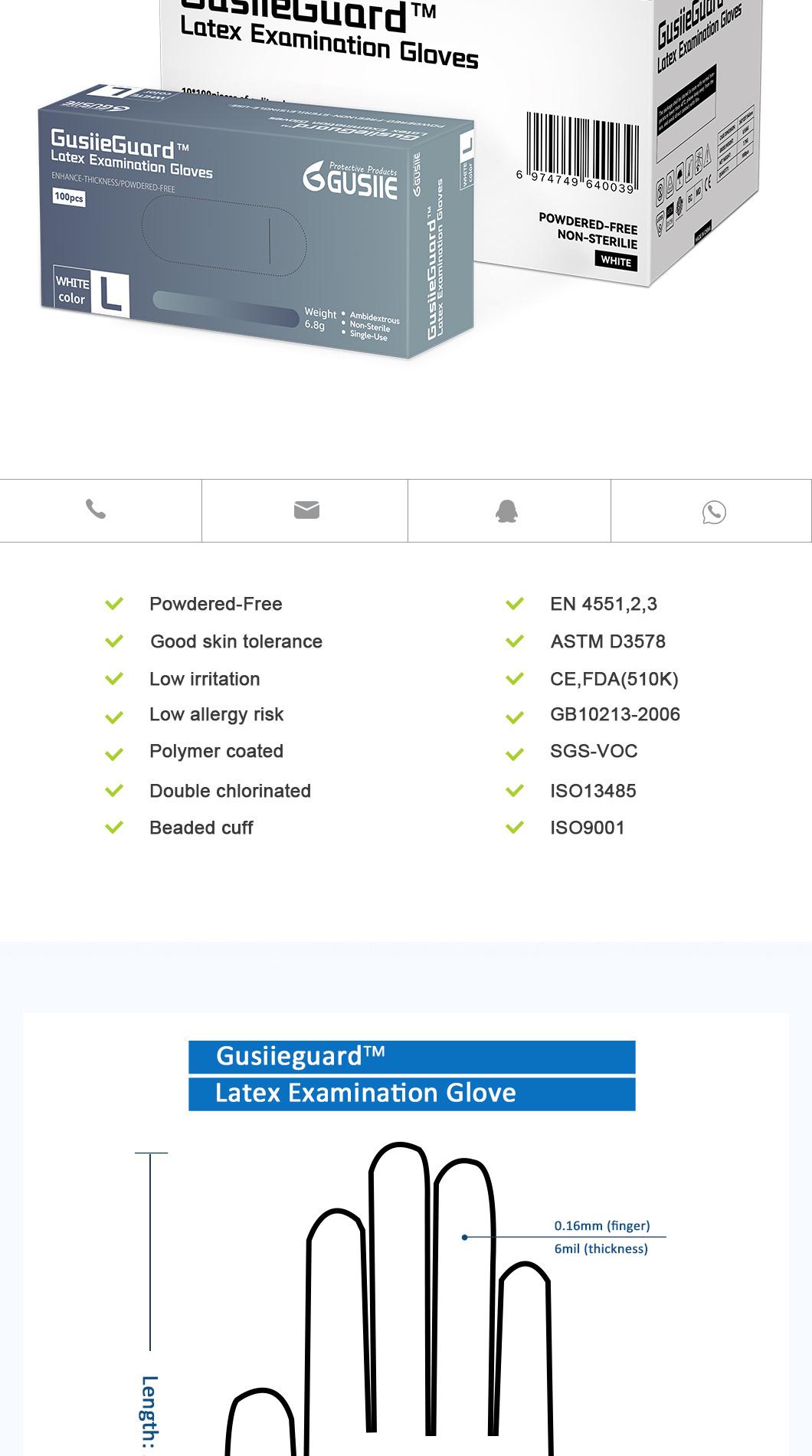 Disposable Powder Free Examination Nitrile /Latex/Vinyl Gloves