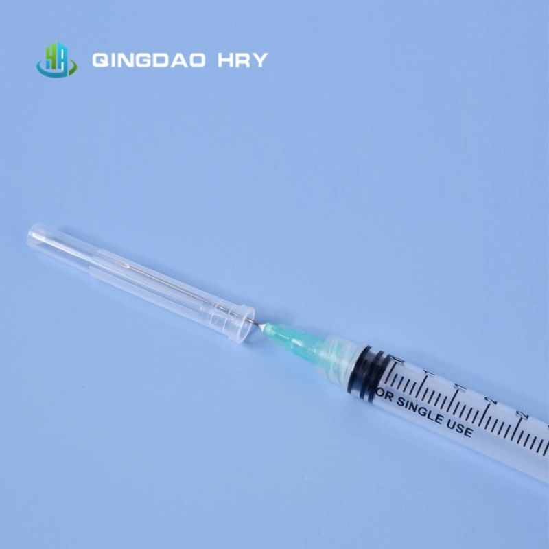 Disposable Medical Luer Lock Luer Slip 3ml Syringe Retractable Needle Safety Syringe Auto Disable Syringe FDA 510K CE Approved