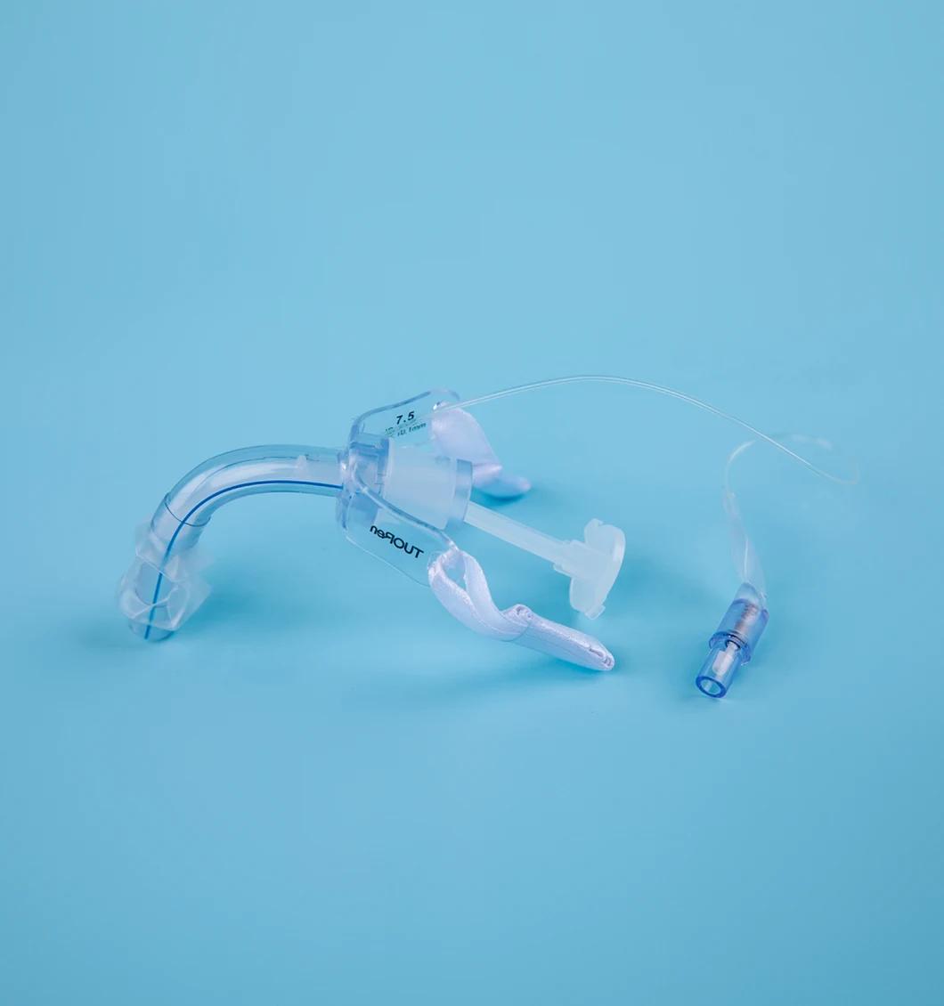 Factory Price Disposable Silicone Tracheostomy Tube with Inner Cannula