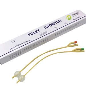Multi-Conduit Balloon Catheter Latex Foley Catheter 100% Silicon Medical Catheter Lubricated for Medical Uses