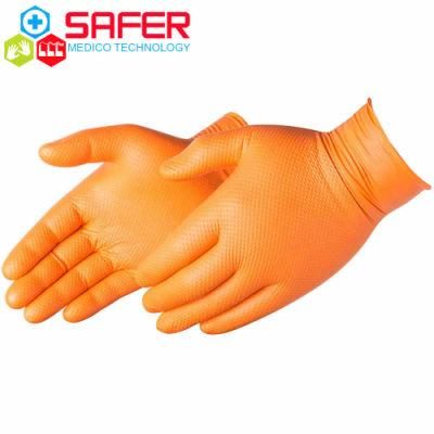 Malaysia Disposable Diamond Textured Nitrile Glove 6 Mil
