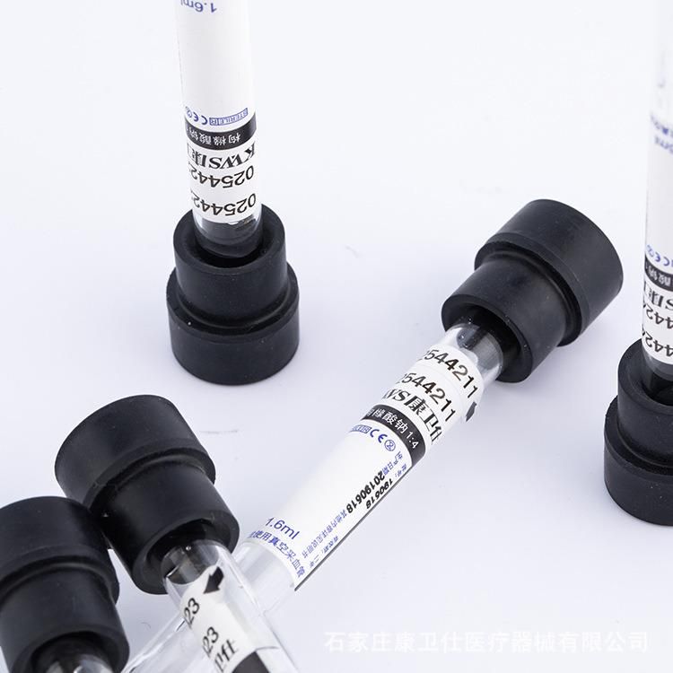 Disposable Vacuum Blood Collection Tube Glass Sodium Citrate Colorimetric Tube 1.6ml