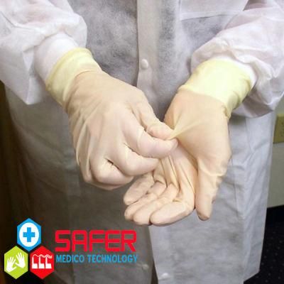 Medical Latex Surgical Disposable Gloves 19g