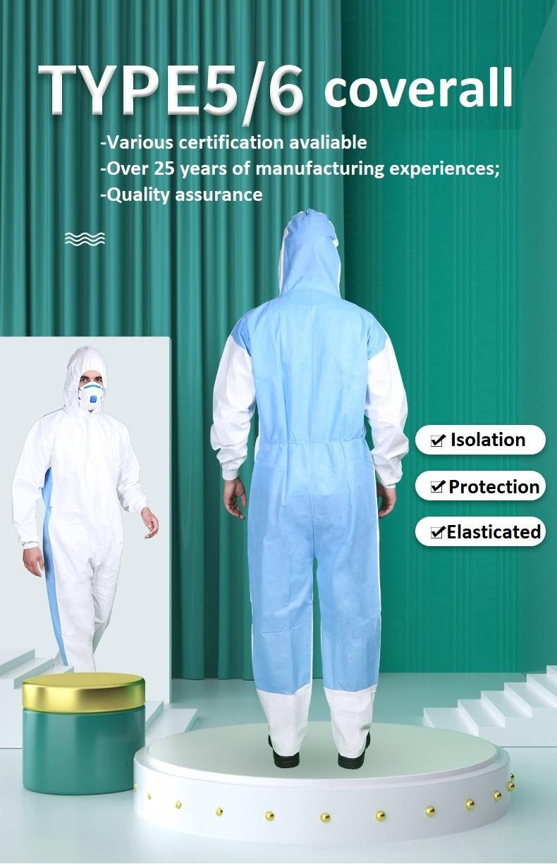 Type 5-6 Microporous Cool Suit Combined with Breathable SMS