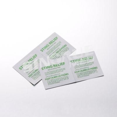 Disposable 65X30mm 65X58mm 80X40mm 100X60mm Single Use Medical Sting Relief