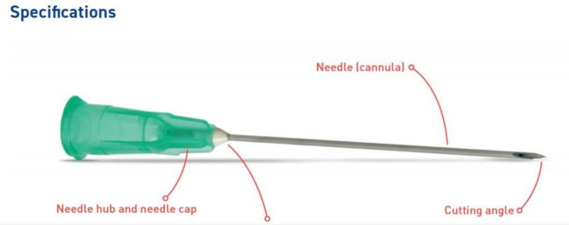 Disposable Hypodermic Needle 21g ISO