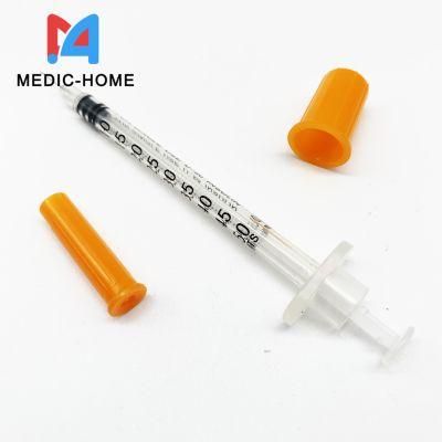 1ml Disposable Insulin Syringe with Fixed Needle CE FDA Approved