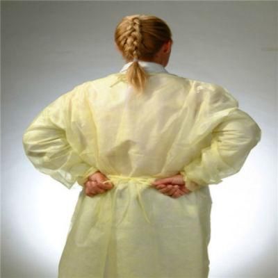 Nonwoven Isolation Gown (GHIG001) Yellow Isolation Gown