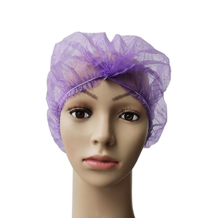 Food Factory Polypropylene 21 Inch Elastic Dust Proof Nursing Hygiene Workshop Food Service Soft Manufacturer Disposable Bar Cap