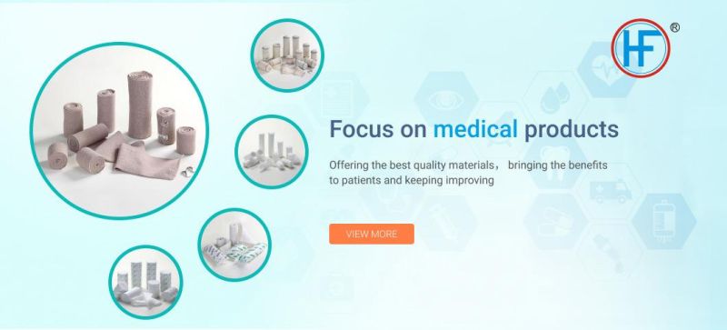 Mdr CE Approved Woven Disposable Hemostasis Elastolite Crepe Bandage with Elastolite Band Clip