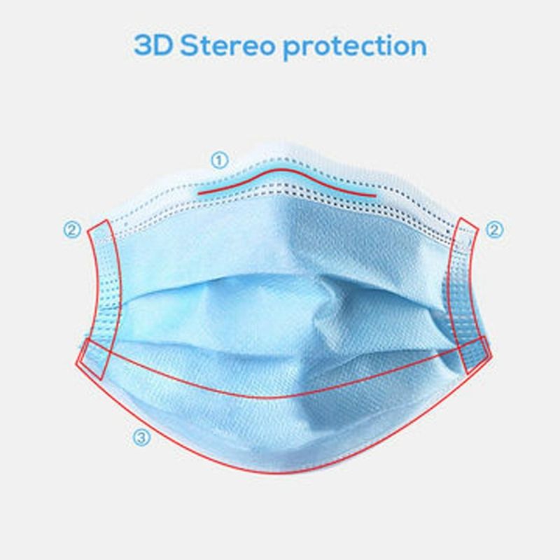Child Disposable 3-Ply Nonwoven Face Mask/ Ce/Protect Kids From Bacterials Fine/Toxic Particle
