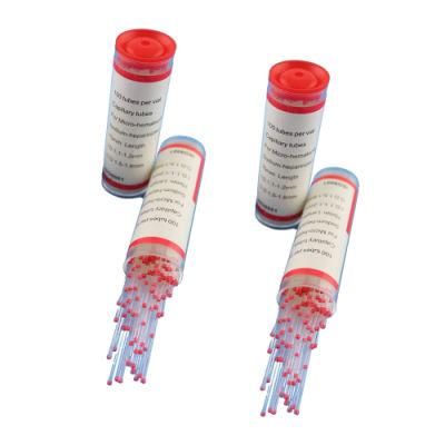 Glass Red Micro Haematocrit Capillary Tube with Heparin
