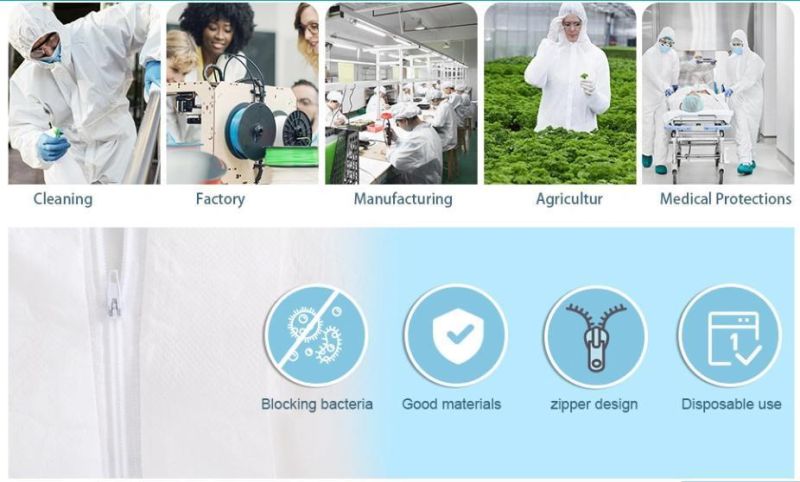 Disposal Medical Protective Isolation Gown with CE Medical Supply
