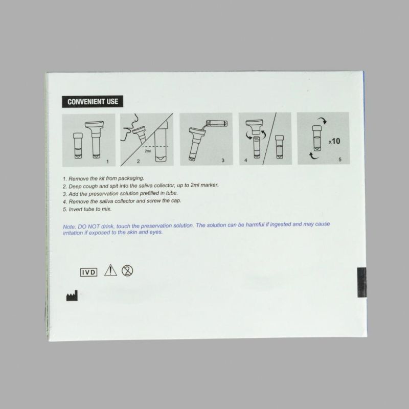 CE Approved Saliva Collection Kit for Respiratory Virus Rna Extracting