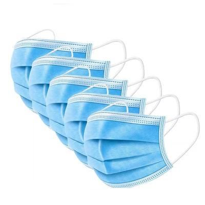 3ply Nonwoven Fabric Face Mask Dental Medical and Virus-Protected Disposable Face Mask with Earloop
