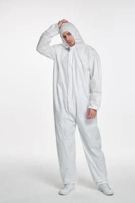 White Non Sterilization Safety Isolation Suit Microporous Protection Disposable Protective Coverall with Good Price