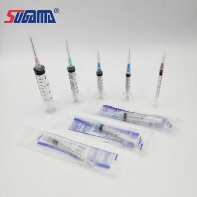Wholesale Disposable Auto-Destruct Safety Syringe 3ml 5ml 10ml