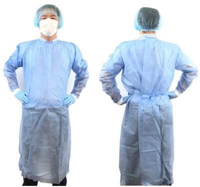 Wholesale Price Disposable Isolation PPE Nonwoven Disposable Gown