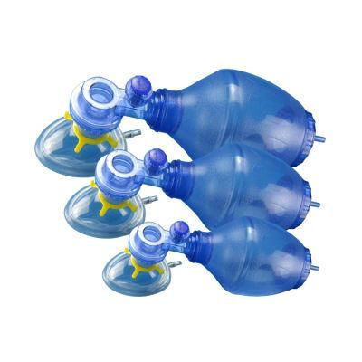 Disposable CPR PVC Mask Ambu Bag Manual Resuscitator Adult