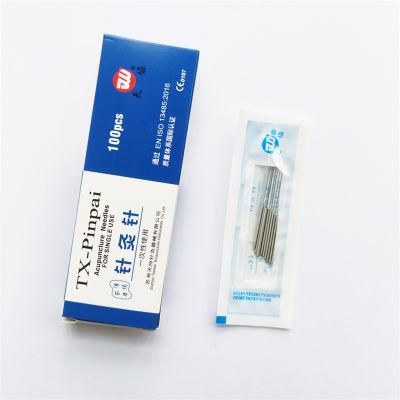 Best Price High Quality Stainless Steel Handle Sterile Acupuncture Needles with Plastic Bag Packing