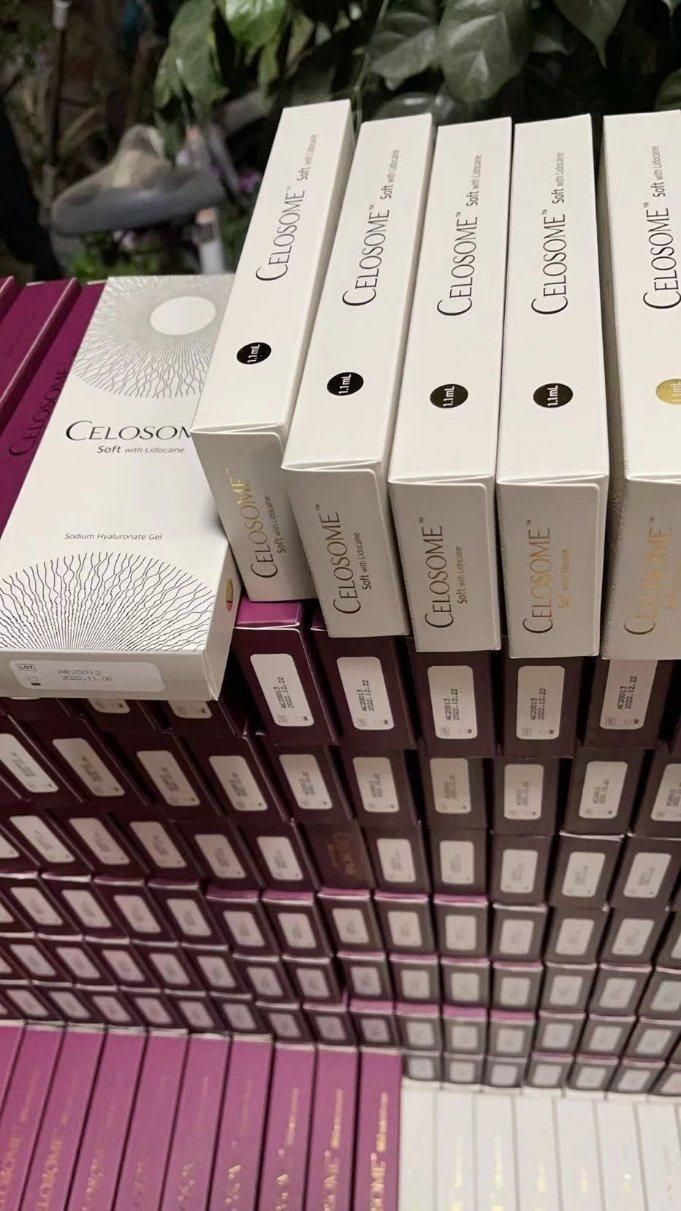 Celosome Acido Hialuronico Hyafiller Fillers Hyaluronic Acid 100% Pure Rell Facial 1 Ml Syringes Injections