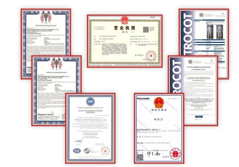 PPE Safety Industrial Breathable CPE /Doctor/Patient/Laboratory Disposable Protective Lab CE En14126 Certificated Overalls