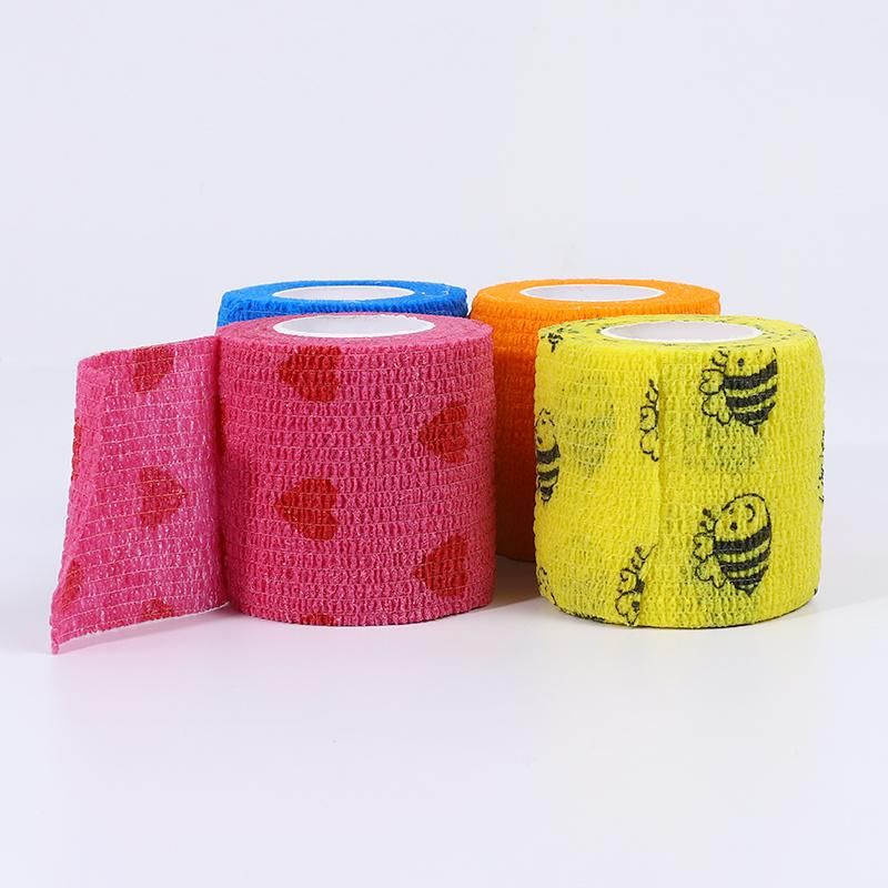 in Stock Non Woven Sport Cotton Cohesive Dressing Bandage